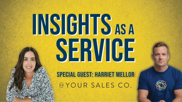 Sales people are coin operated | Insights as a Service